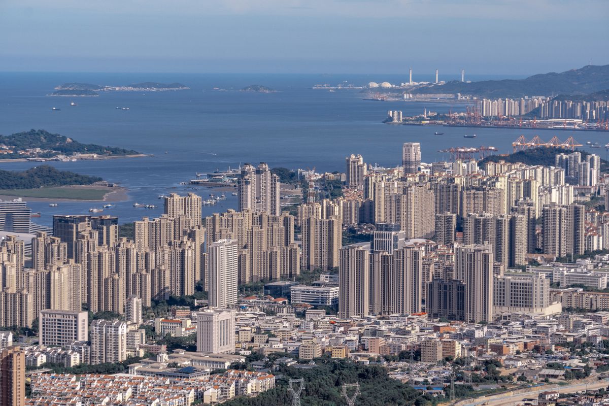 Aerial view of Hong Kong — the city Chow Yun-fat still walks through on foot