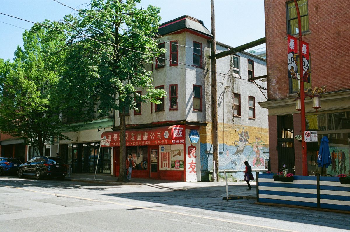 Street view in Vancouver's historic Chinatown
