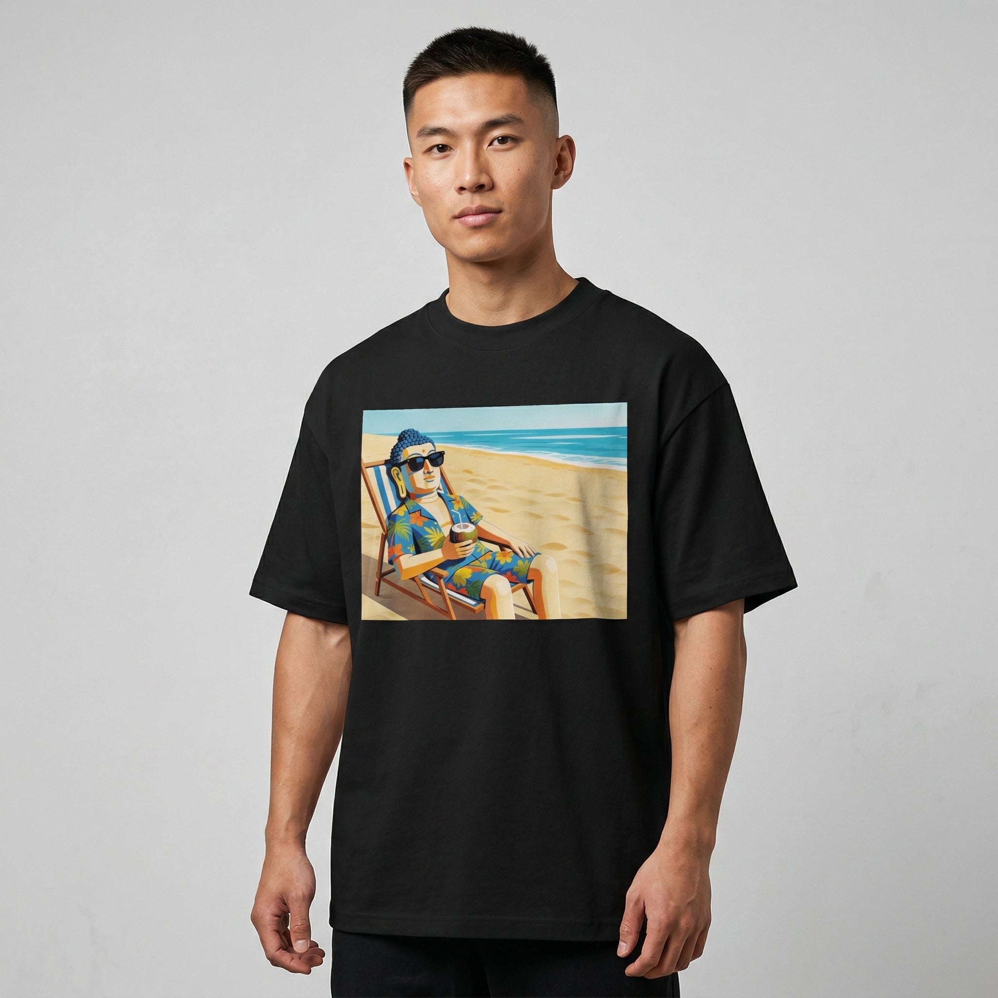 Buddha in My Heart, I don't give a f*** Oversized T-shirt